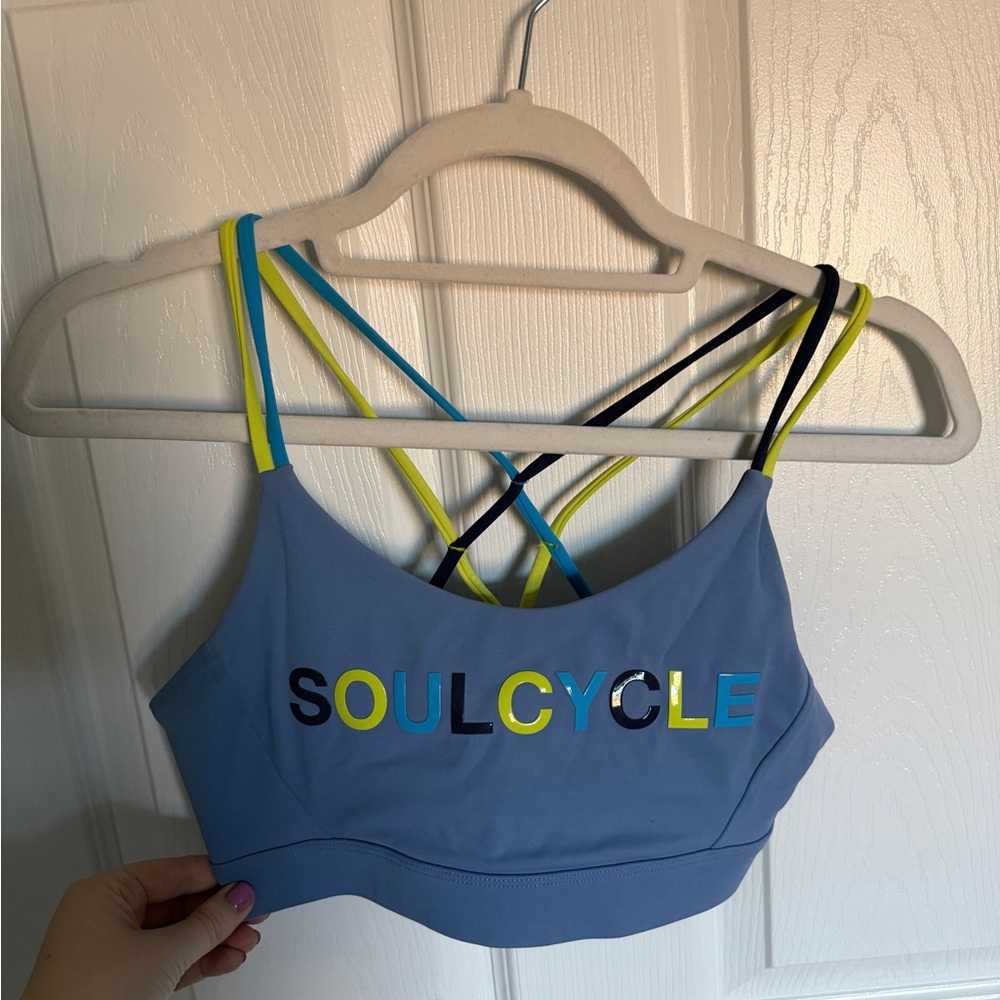 SoulCycle Women's Multicolor Strap Sports Bra
